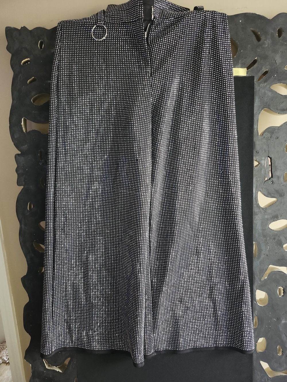 Source Unknown Black Studded Wide Belted Jumpsuit
